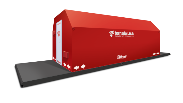 8x20 Community Tornado Shelter with base