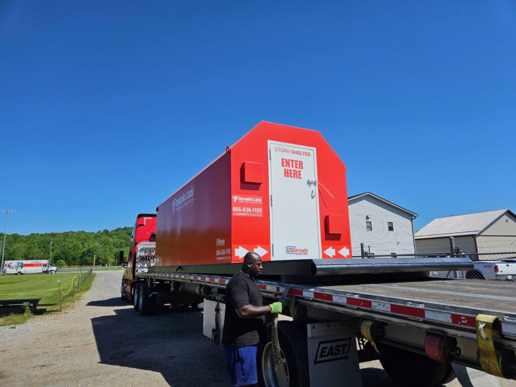 Tornado Shelter on Delivery Truck