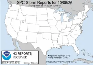 NOAA SPC Tornado News Map for October 08, 2026 -- Isaias -- Isaias Name Raises Tornado Concern